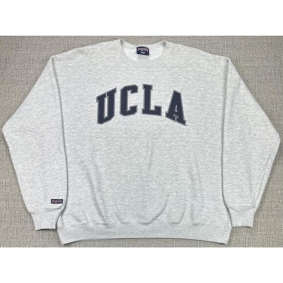 Vintage UCLA Bruins Sweatshirt Sz 2XL Gray NCAA Crewneck Pullover JanSport USA - Picture 1 of 11